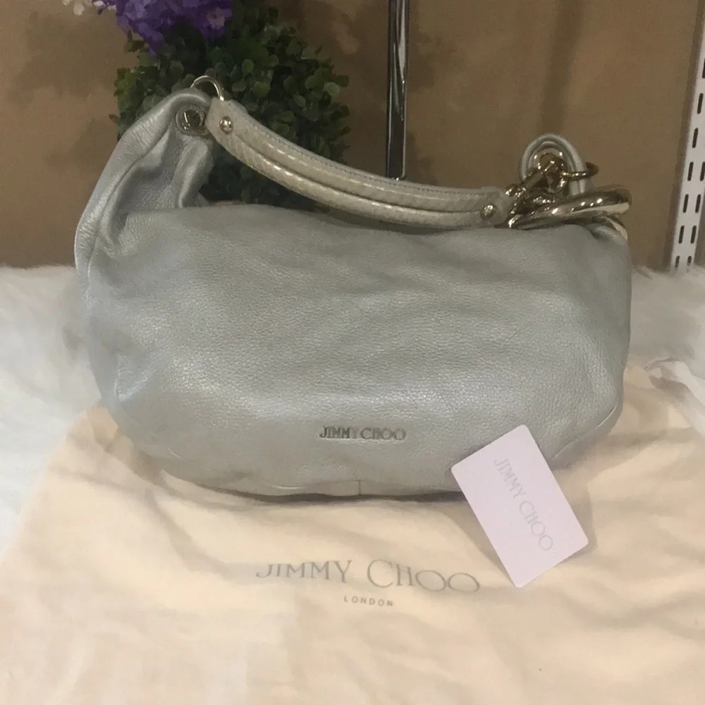 🎉HP 🎉 💖 Jimmy Choo Grained Leather Shoulder Bag